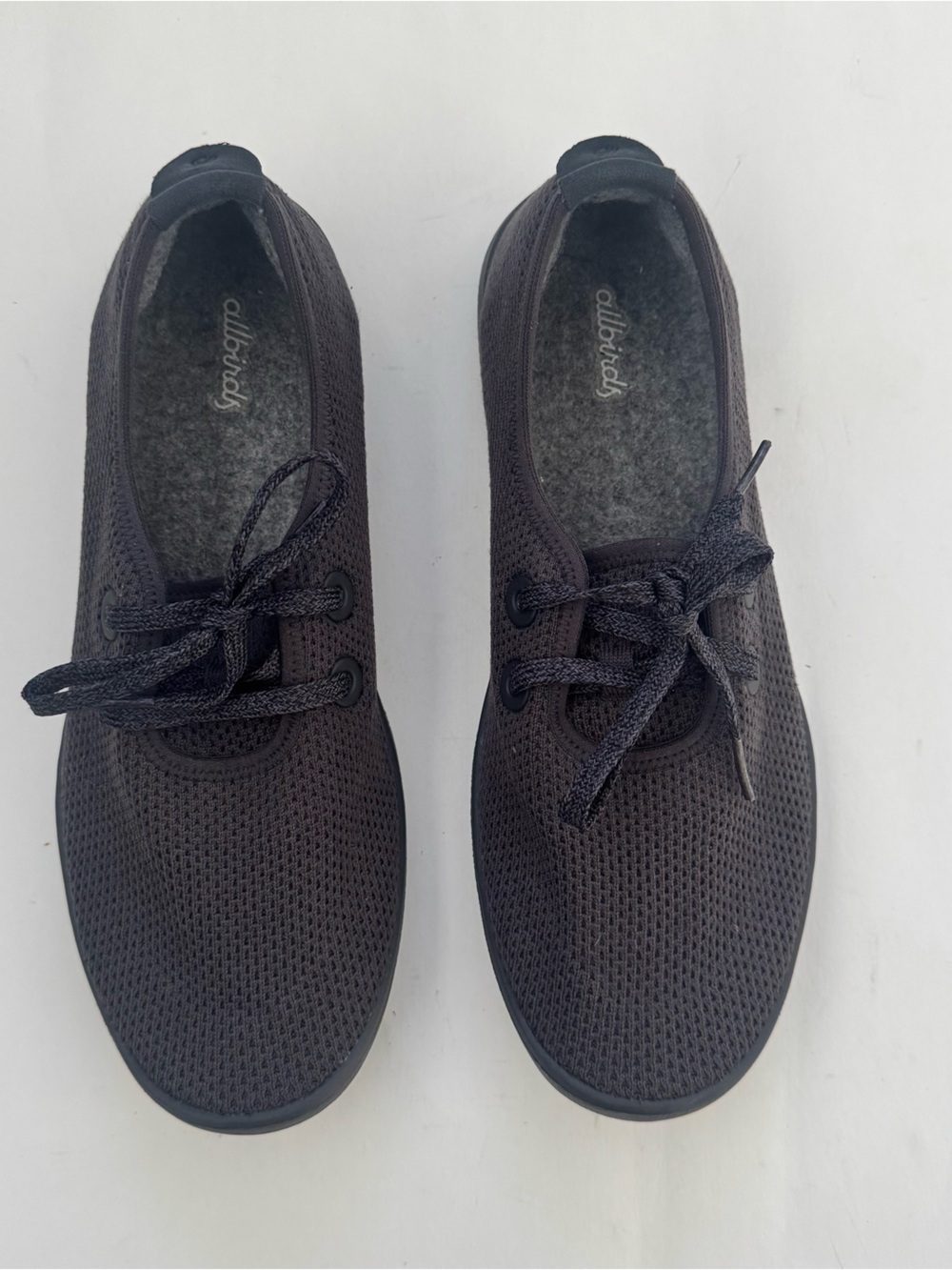 Allbirds Tree Skippers Women’s 11 Black Sustainable Boat Shoes Wool Insole